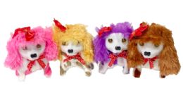 12 Bulk Walking And Barking Dog (assorted Colors, Requires 2aa Batteries Not Included)