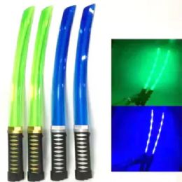 12 Bulk Ninja Swords With Led 2pc 23in