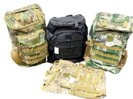 6 Bulk Assorted Camo Backpack