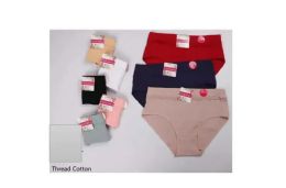 12 Bulk Ladies Cotton Laced Underwear