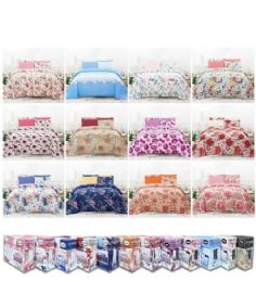 12 Bulk 6PC Printed Queen Bed Sheet Set 60 X 80