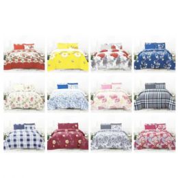 12 Bulk 6pc Printer King Bed Sheet Set 78 X 80