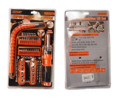 6 Bulk 43-Piece Screwdriver Set