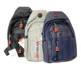 12 Bulk Cross Body Bag with Mesh Compartment