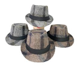 12 Bulk Winter Fedora Hats 12pc 