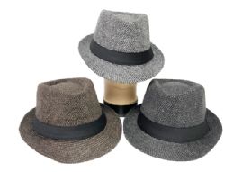 12 Bulk Winter Fedora Hats 12pc 