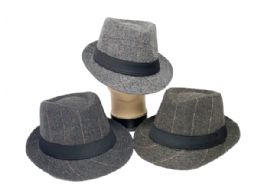 12 Bulk Winter Fedora Hats 12pc 