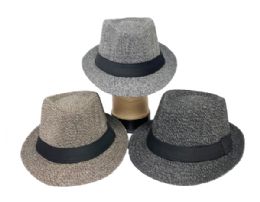 12 Bulk Winter Fedora Hats 12pc 