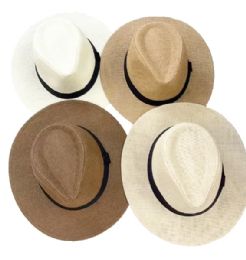12 Bulk Big Brim Fedora Hats