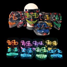 10 Bulk Led Light Up $ Purge Mask