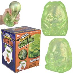 24 Bulk Jumbo Sugar Squeezy Halloween Ghost Dog 4inch