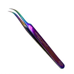 24 Bulk Legacy Nails Professional Multicolor Curved Tweezer