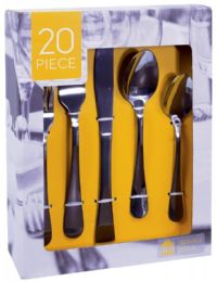 8 Bulk 20 Pc Heavy Weight Stainless Steel Cutlery Set