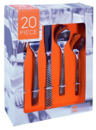 8 Bulk 20 Pc Heavy Weight Stainless Steel Cutlery Set