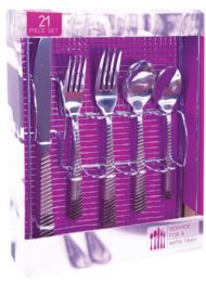 8 Bulk 20 Pc Heavy Weight Stainless Steel Cutlery Set With Tray