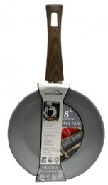 6 Bulk 8" Ceramic Coated Induction Pan-Gray