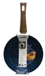 6 Bulk 9.5" Ceramic Coated Induction Pan-Blue