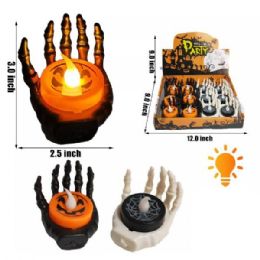 48 Bulk 3 X 2.5 Inch Light Up Hand Candle