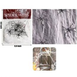 48 Bulk 8 Inch Spider Web Decor