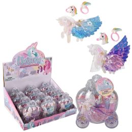 72 Bulk Unicorn Hair Accessory Set 12ct