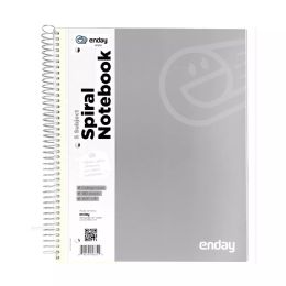 48 Bulk Spiral Notebook 5-Subject C/r 180 Ct. Grey