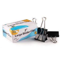 60 Bulk Binder Clips Large 2 In 12pk