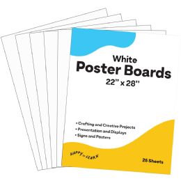 Bulk Poster Board, 22x28 , 25 Pack, White