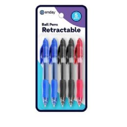 192 Bulk Ballpoint 2, Black 2, Blue 1, Red Grip Pen (5/count)
