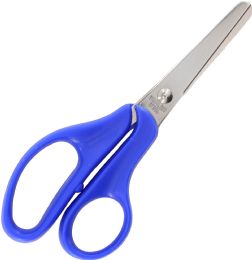 24 Bulk Blunt Tip School Scissors Soft Comfort Grip Handles 5-inch, Red (24-count)