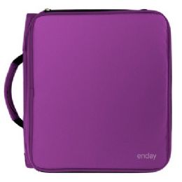 12 Bulk 2inch Zipper Binder + 6 Tab Expanding File, Purple