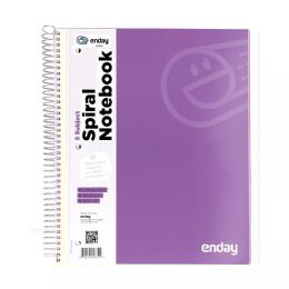 48 Bulk Spiral Notebook 5-Subject C/r 180 Ct., Purple