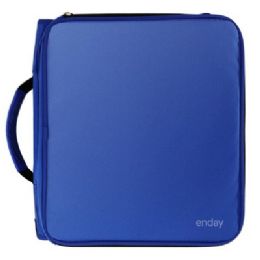 12 Bulk 2inch Zipper Binder + 6 Tab Expanding File, Blue