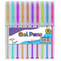 144 Bulk Gel Ink Pens Multicolor 10-count