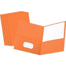 4 Bulk Paper 2-Pockets Portfolio Green 25 count