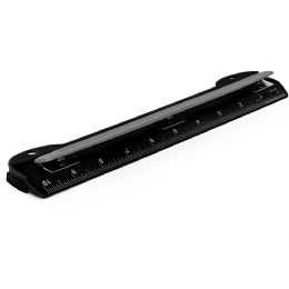 48 Bulk Portable 3-Hole Paper Punch, Black