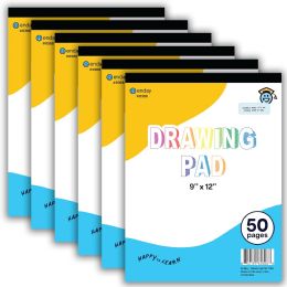 96 Bulk Drawing Pad 9inch X 12inch Sketch Pad 50 Sheets