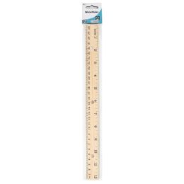 144 Bulk Wooden Ruler 12inch (30cm)