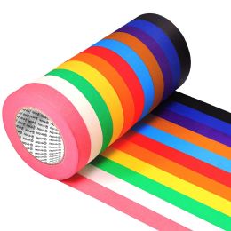 4 Bulk Masking Tape 1inch X 60 Yards Assorted Colors 11 count