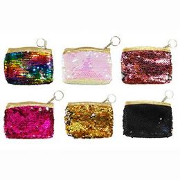 48 Bulk Reverse Sequins Coin Purse