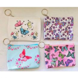 48 Bulk Asstd Butterflies Coin Purse