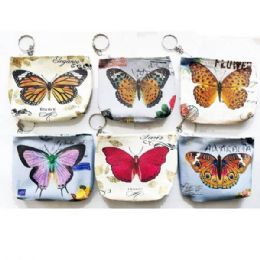48 Bulk Assorted Butterfly Coin Purse