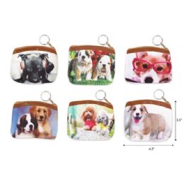 48 Bulk Dogs Printed Coin Purse