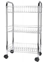 6 Bulk 3-Tier Rolling Cart 3 Deep Baskets That Can Hold Anything And Everything