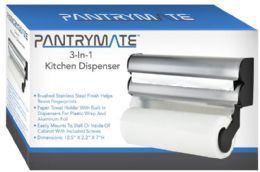 12 Bulk 3-IN-1 Kitchen Dispenser Paper Towel Brushed Stainless Steel