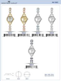 12 Bulk Ladies Watch - 56022 assorted colors