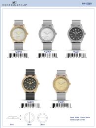 12 Bulk Ladies Watch - 55695 assorted colors