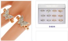 72 Bulk Butterfly Design Diamond Ring