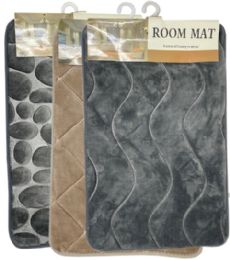 24 Bulk Bathroom Absorbent Mat Design 40x60cm