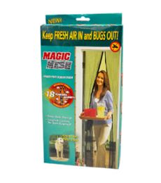 12 Bulk Black Magic Door Mesh 39 X 82 in