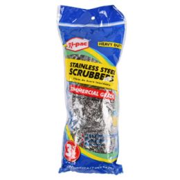 48 Bulk RI-Pac 3pc Stainless Steel Scrubbers
